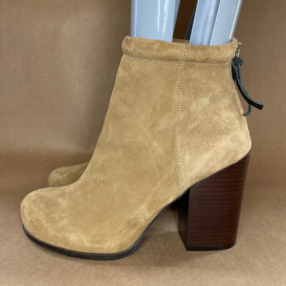 Jeffrey Campbell Womens 9.5 Suede Chunky Heel Boot